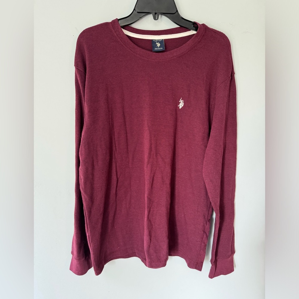 Polo Ralph Lauren Men's (L) Maroon Long Sleeve Shirt